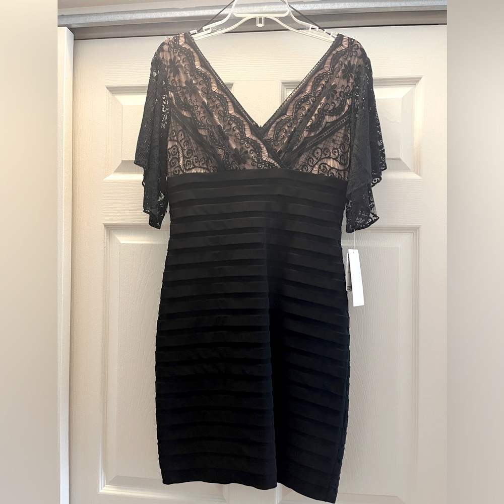 ⭐️Price dropped!⭐️ NWT Adrianna Papell Lace-Sleeve Bodycon Dress (8P)